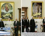 دیدار رئیس جمهور با پاپ زیر عکس حوریان بهشتی! / شایعه 0425
