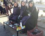 خدمت سه دختر ایرانی در راهپیمایی اربعین ! + عکس