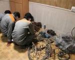 دستگیری باند سارقان سیم های برق در کاشان
