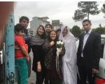 بهاره رهنما در کنار عروس و داماد در خیابان! +عکس