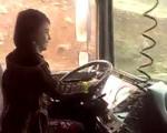 دختر هشت ساله‌ای که راننده کامیون است + فیلم