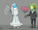 کارتون روز: بازار گرمی شیادان برای ازدواج های تلگرامی!