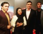 عابدزاده و همسرش در منزل مجری ورزشی تلویزیون + عکس