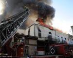 آتش سوزی گسترده در بازار سنتی دمشق