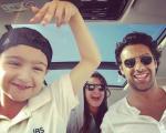 سلفی جالب فرهاد مجیدی به همراه دختر و پسرش + عکس