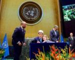 جان کری و نوه ایرانی اش در سازمان ملل! + عکس