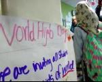 معلمان و دانش‌آموزان یک مدرسه آمریکایی، حجاب را امتحان کردند