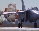 لحظه پرتاب بمب‎‌های هدایت شونده توسط جنگنده روسی + فیلم